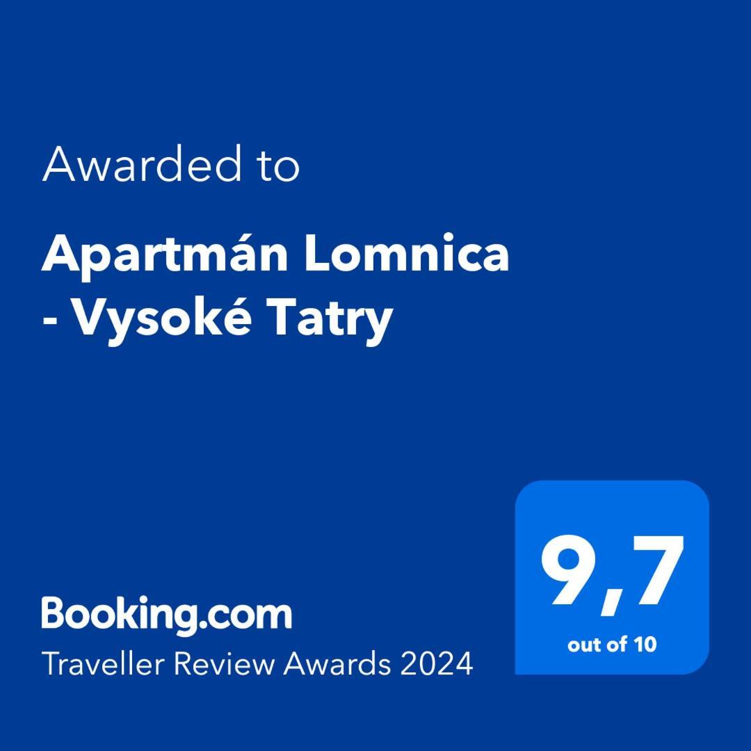 Apartman Lomnica - Vysoke Tatry 벨카 롬니차 외부 사진